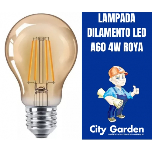 LAMPADA DILAMENTO LED A60 4W ROYA