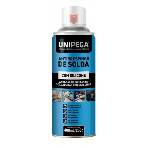 ANTIRESPINGO DE SOLDA SPRAY COM SILICONE 400ML (250G) UNIPEGA