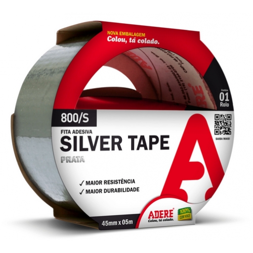 FITA SILVER TAPE CINZA 45X05M 800S ADERPACK ADERE