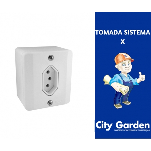 TOMADA SIMPLES ( R ) 10A/250V RADIAL