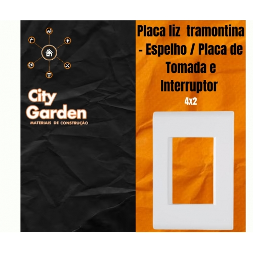 PLACA 4X2 + SUPORTE 3P JUNTOS BR LIZ - TRAMONTINA