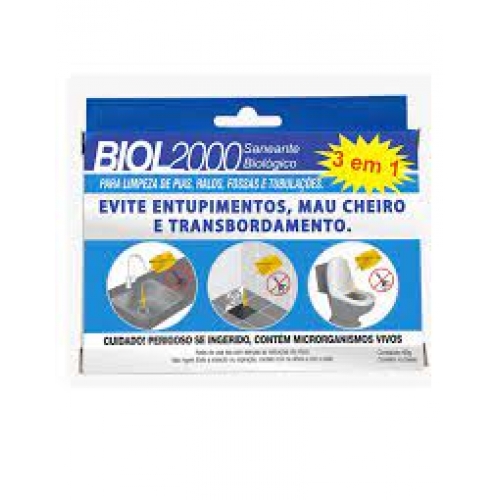 Biol2000 Biodegradador - Limpa Fossa E Caixa De Gordura -60g