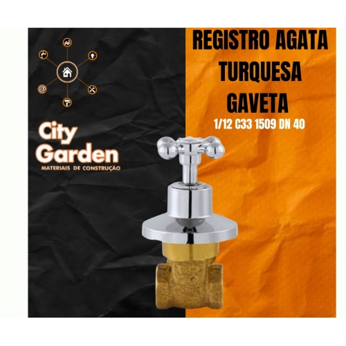 REGISTRO AGATA TURQUESA GAVETA 1/12 C33 1509