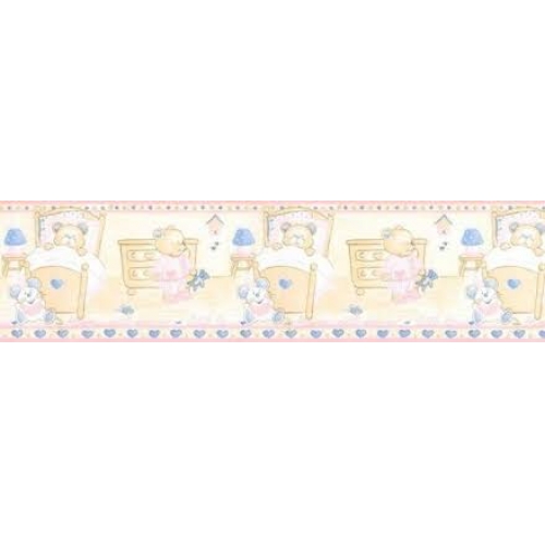 PAPEL DE PAREDE FAIXA URSO BAMBINO 5501 0,53X10MTS REF