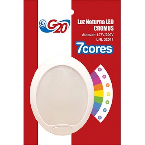 LUZ NOTURNA LED CROMUS 127V/220V