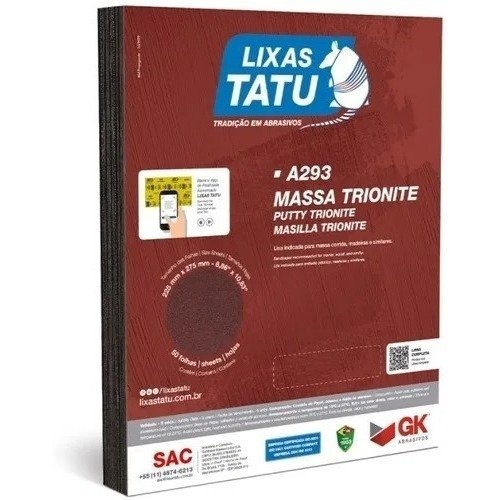 LIXA MASSA P60 TATU