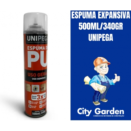 ESPUMA EXPANSIVA 500 ML/340 GRS UNIPEGA