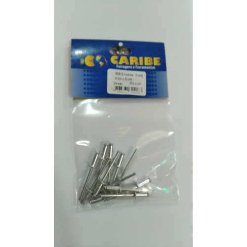 REBITE ALUMINIO 50g 4mm x 10mm