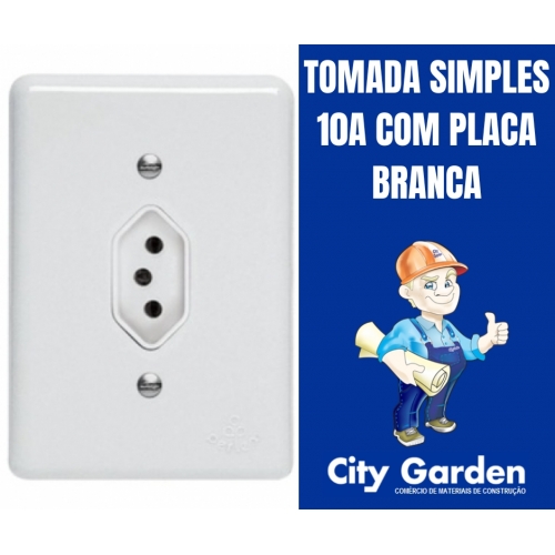 TOMADA SIMPLES (POLLAR) 10A/250V RADIAL