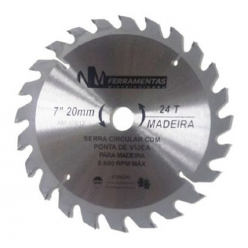 DISCO MADEIRA 110 MM 4.1/2 24 D. NM FERR.