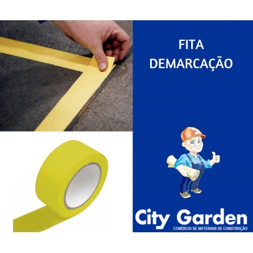 FITA DE DEMARCAÇÃO AMARELA 50MM X 10M