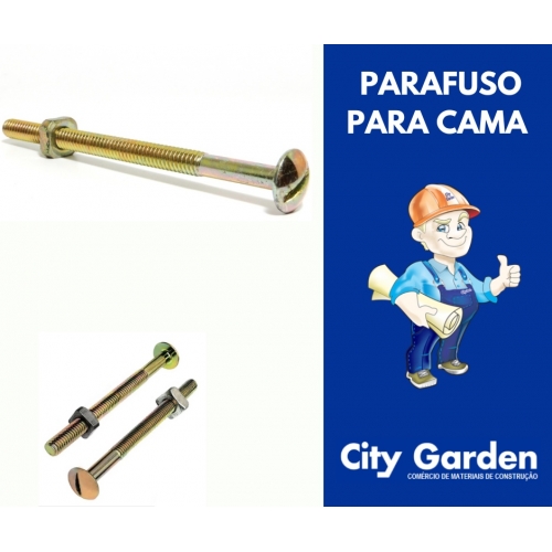 PARAFUSO CAMA FENDADO 1/4 X 130 MM CISER CARTELA COM 2 UNID