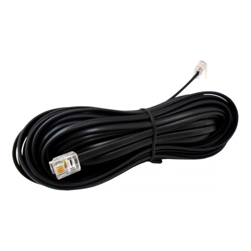 EXTENSAO PARA TELEFONE LISA PLUG/PLUG RJ11 1,5m PRETA INTERN