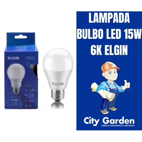 LAMPADA BULBO LED 15W 6K ELGIN