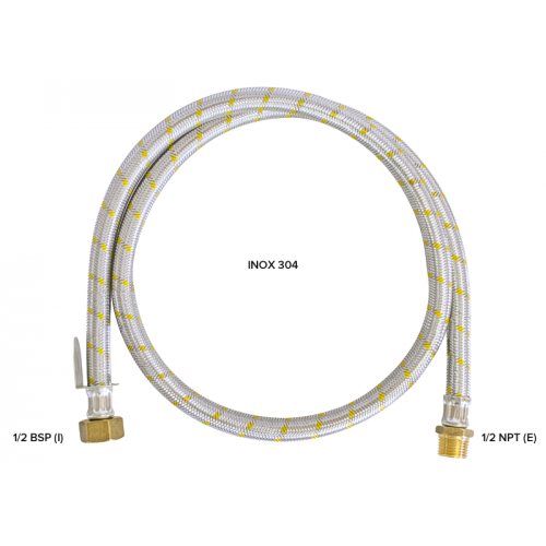 FLEXIVEL MANGUEIRA 5/8 (E) X 3/8(I) X 3500MM 1/2 BSP (I) X R.1/2 NPT