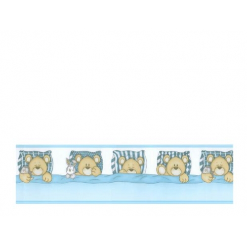 PAPEL DE PAREDE FAIXA DE URSO BAMBINO 8519 0,53X10MTS REF