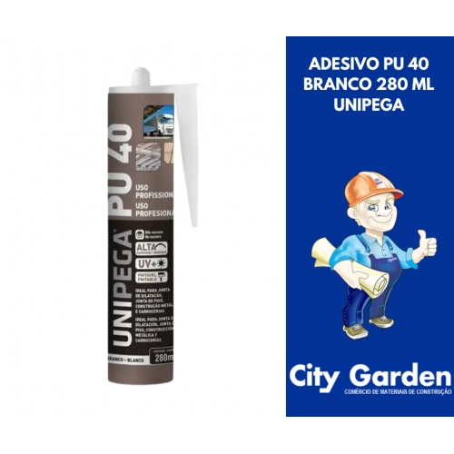 ADESIVO PU 40 BRANCO 280 ML UNIPEGA