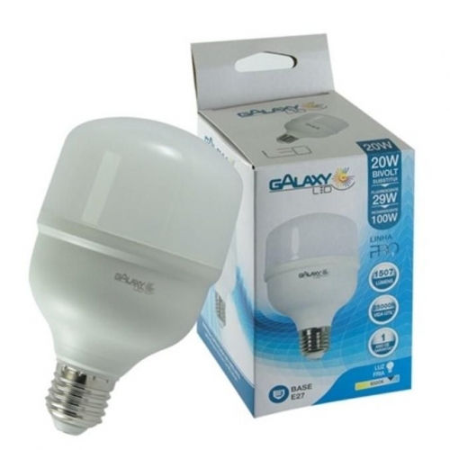 LAMPADA DE LED ALTA 20W 6000K BIVOLT GALAXY