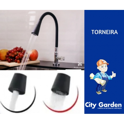 TORNEIRA  COZINHA BANCADA FIT DUPLA FUNCAO COLOR PRETO 4287-C91