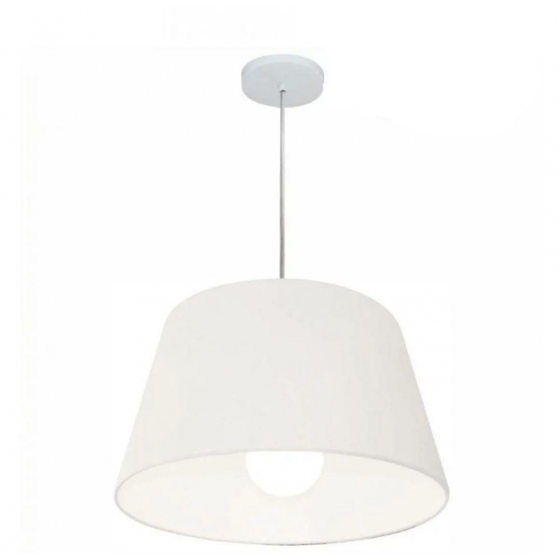 LUMINARIA PENDENTE CONE BRANCO