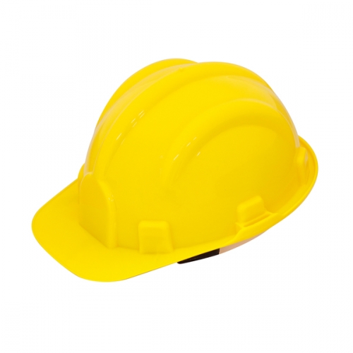 CAPACETE COM ABA FRONTAL AMARELO C.A.31469 PLASTC