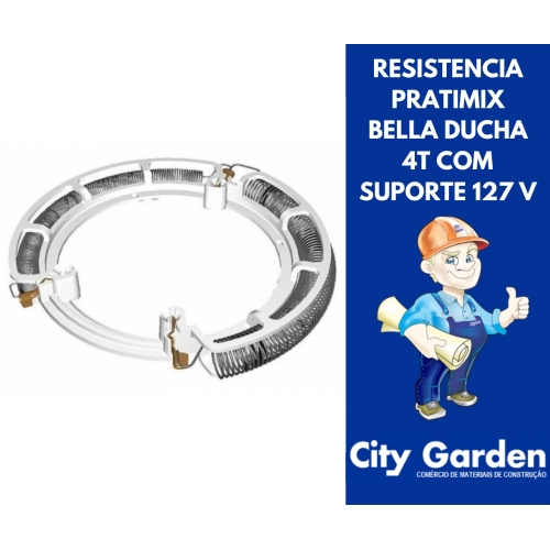 RESISTENCIA PRATIMIX BELLA DUCHA 4T COM SUPORTE 127 V 5500W