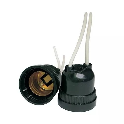 BOCAL LUZ PRETO PVC COM RABICHO RADIAL