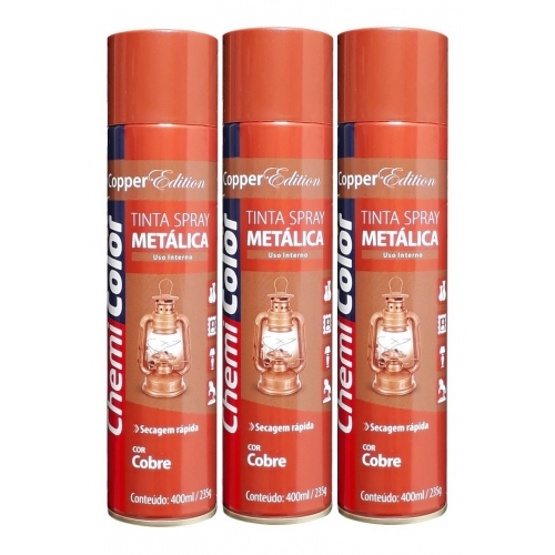 TINTA SPRAY METALICA 400ML COBRE CHEMICOLOR