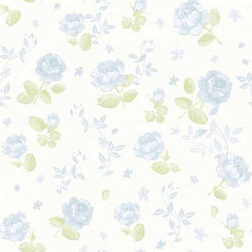 PAPEL DE PAREDE FLORAL AZUL BAMBINO 3363 0,53X10MTS REF