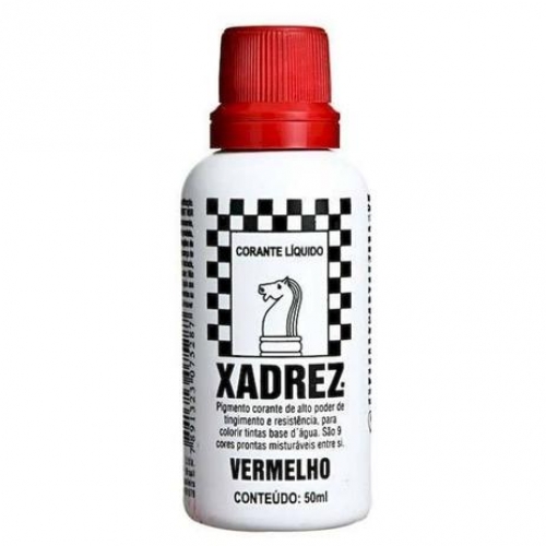 CORANTE VERMELHO 50 ML XADREZ