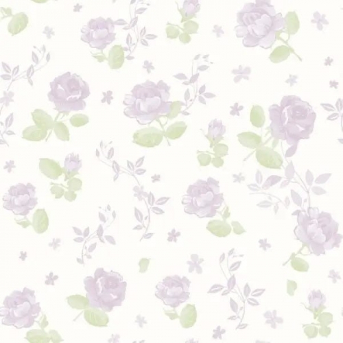 PAPEL DE PAREDE BRANCO COM ROSAS BAMBINO 3364 0,53X10MTS REF