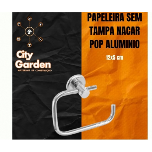 PAPELEIRA SEM TAMPA NACAR POP ALUMINIO