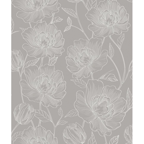 PAPEL DE PAREDE FLORIDO GRANDE ATEMPORAL 0,53X10MTS REF 3803