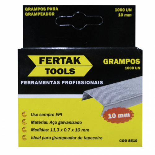 Grampo Para Grampeador Tapeceiro Caixa Com 1000 Fertak