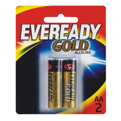 PILHA EVEREADY ALCALINA GOLD PEQUENA AA2 12X2