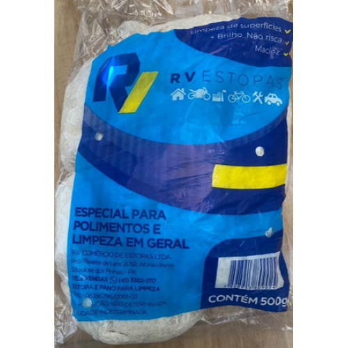 ESTOPA POLIMENTO BRANCA 500GR RHAI