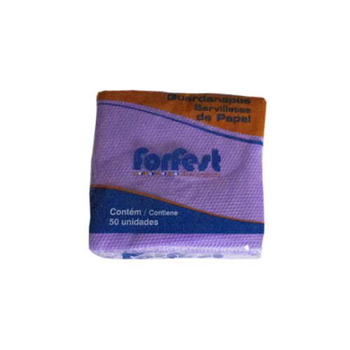 FORFEST GUARDANAPO 20X21 C|50 -ROXO