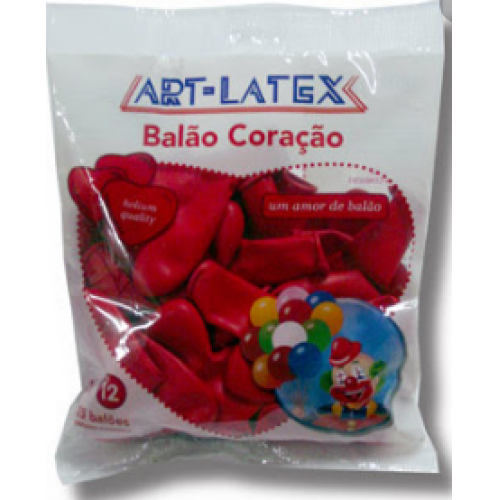 ART-LATEX BALAO CORACAO N-12 C|25 -VERMELHO