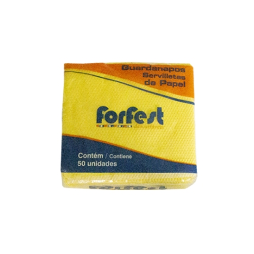 FORFEST GUARDANAPO 20X21 C|50 -AMARELO