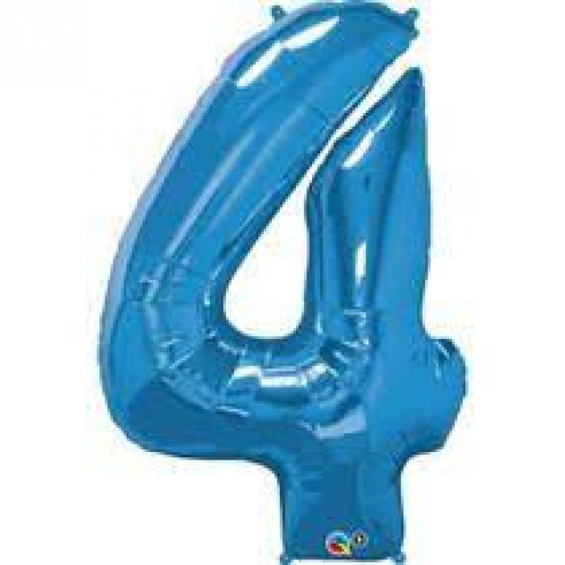 KI-SHOW BALAO METALIZADO 40 CM N-4 -AZUL ROYAL