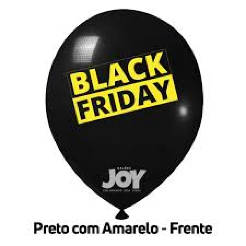 JOY BALAO ESTAMPADOS N-09 C/25 -BLACK FRIDAY PRETO