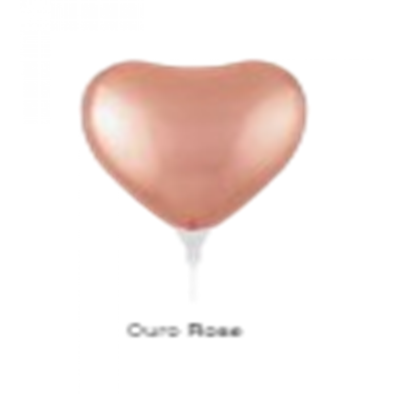 PF MINI BALAO MET CORACAO 10 POL C|HASTES C|20 PF10022 -OURO