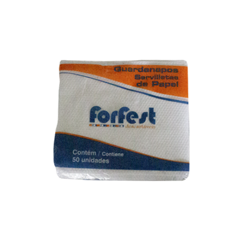 FORFEST GUARDANAPO 20X21 C|50 -BRANCO