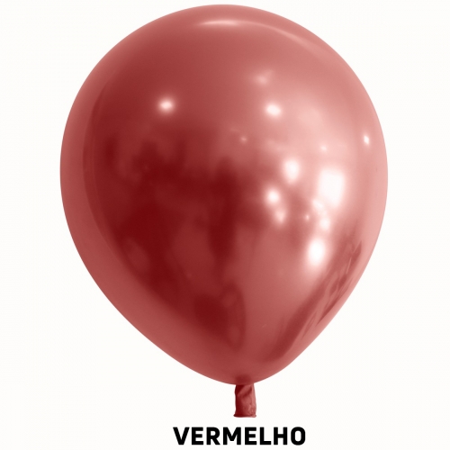 JOY BALAO CROMADO N-09 C|25 -VERMELHO