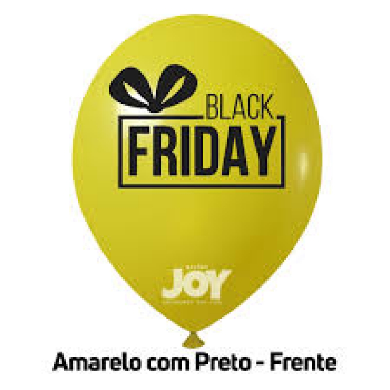 JOY BALAO ESTAMPADOS N-09 C/25 -BLACK FRIDAY AMARELO