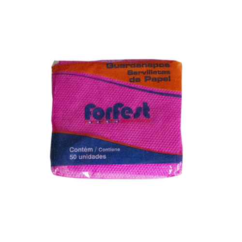 FORFEST GUARDANAPO 20X21 C|50 -PINK