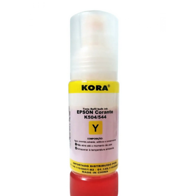 TINTA KORA REFIL BULK INK EPSON 504/544 YELLOW  70ML IMP. IND