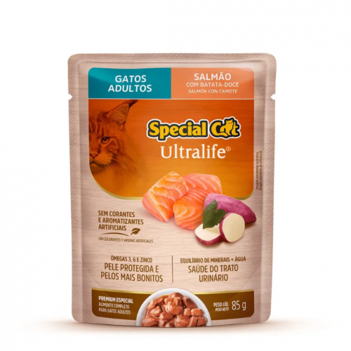 SPECIAL CAT GATOS ADULTOS SALMÃO SACHE - 85G