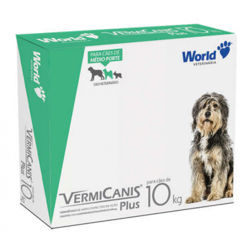 VERMICANIS PLUS PARA CAES DE 10KG - 1UN