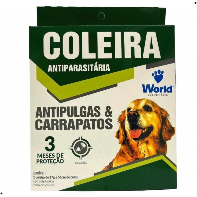 COLEIRA ANTIPULGA E CARRAPATOS WORLD